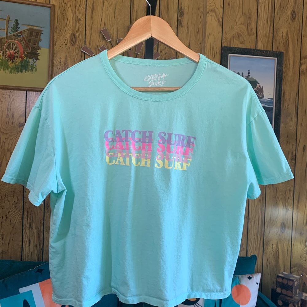Catch Surf 100% Cotton Cropped Tee Shirt